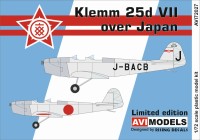 Aviprint Decals 72027 Klemm 25d VII over Japan, 1935-1937 (2x camo) 1/72