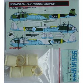Kora Model C72120 Do-17Z-1 Finnish service Conv.set (AIRFIX) 1/72