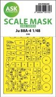 Art Scale 200-M48260 Junkers Ju-88A-4 canopy frame paint mask (outside only) 1/48