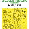 Art Scale 200-M48260 Junkers Ju-88A-4 canopy frame paint mask (outside only) 1/48