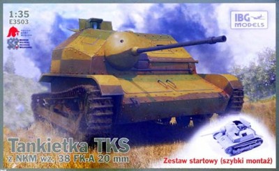 IBG Models E3503 TKS Tankette w/ wz.38 FK-A 20mm Quick Assemb. 1/35