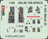 Eduard 3DL48155 F-16C Block 25 SPACE (TAM) 1/48