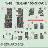 Eduard 3DL48155 F-16C Block 25 SPACE (TAM) 1/48