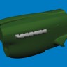 Eduard 6481061 BRASSIN P-40 exh.stacks fishtail PRINT (EDU) 1/48