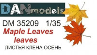 Dan models 35209 Модельные (макетные) кленовые листья (осенние) для диорам. Полулатекс
