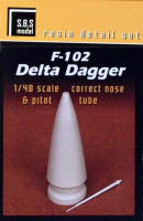 Sbs Model 48078 F-102 Delta Dagger Correct nose & pitot tube 1/48
