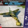 Armory AR14504 Messerschmitt Me-163B Komet double kit with a bonus Scheuch Schlepper tow tractor. 1/144
