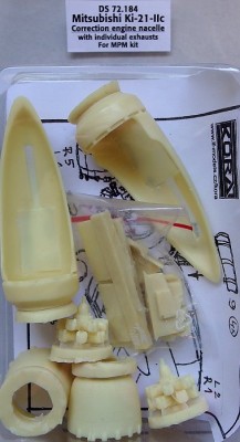 Kora Model DS72184 Ki-21-IIc Correction engine nacelle (MPM) 1/72
