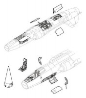 CMK 4099 F-104 - detail set for HAS 1/48
