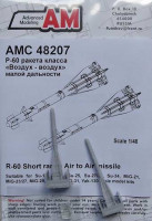 Advanced Modeling AMC 48207 R-60 Short range Air to Air missile (2 pcs.) 1/48