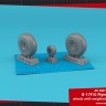 Armory ARAW72353 Boeing B-17B/B-17C/B-17D/B-17E/B-17F Flying Fortress wheels with weighted tyres type "c" 1/72