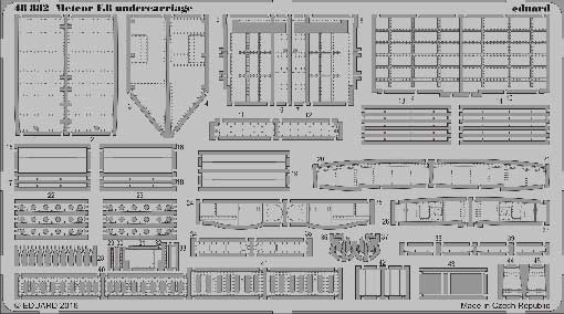 Eduard 48882 Meteor F.8 undercarriage 1/48
