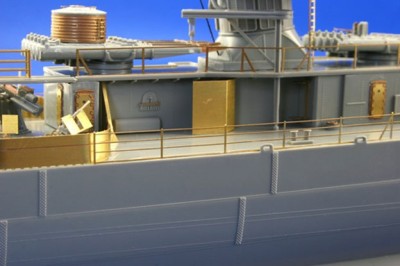 Eduard 53041 Fletcher 1942 railings 1/144 Фототравление Флот