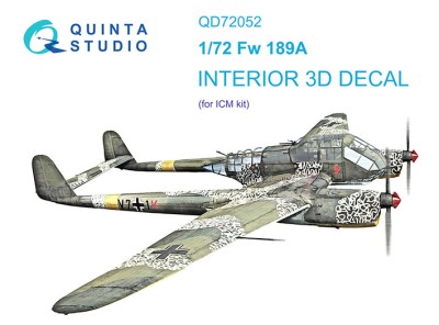 Quinta studio QD72052 Fw 189A (ICM) 1/72