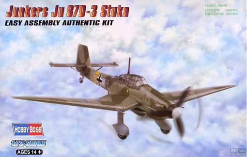 Hobby Boss 80286 Самолет Junkers Ju-87D-3 Stuka (Hobby Boss) 1/72