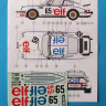 Reji Model 161D Decal Porsche 934 RSR LeMans 1976 ELF 1/24