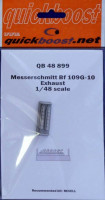QuickBoost QB48899 Bf 109G-10 exhaust (REV) 1/48