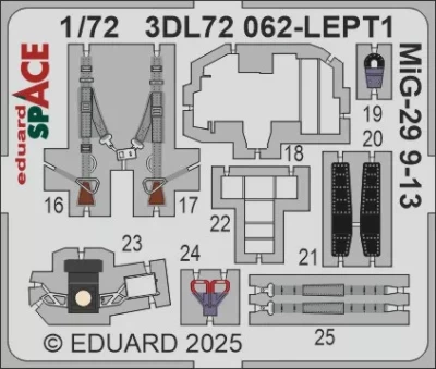 Eduard 3DL72062 MiG-29 9-13 SPACE (G.W.H.) 1/72
