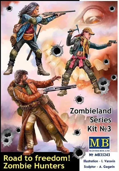 Master Box 35243 Zombie Hunters - Road to Freedom (3 fig.) 1/35