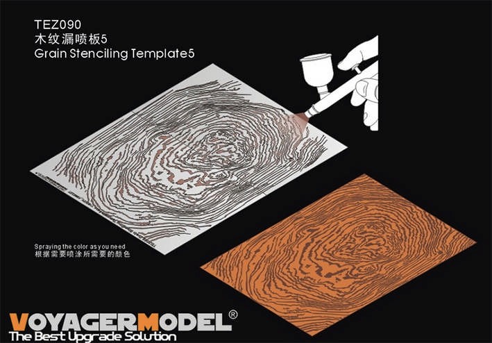 Voyager Model TEZ090 Grain Stenciling Template 5(For All)