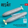 Reskit U48279 230 gallon fuel tanks AFMS (2 pcs.) 1/48