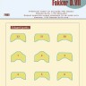 Peewit PW-K71003 1/72 Engine radiator masks Fokker D.VII (EDU)