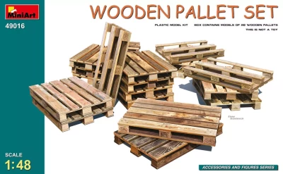 Miniart 49016 Wooden Pallet Set 1/48