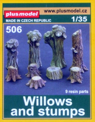 Plus model 506 Willows and stupmsa (9 resin parts) 1:35