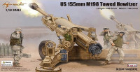 Merit 61602 M198 howitzer Буксируемая 155-мм гаубица США 1/16