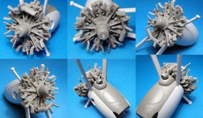 Vector VDS48-118 Walrus двигатель (Airfix) 1/48