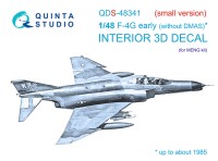 Quinta studio QDS-48341 F-4G early (Meng) (Малая версия) 3D Декаль интерьера кабины 1/48