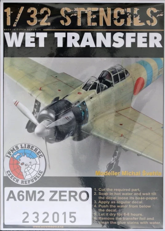 HGW 232015 STENCILS A6M2 Zero 1/32