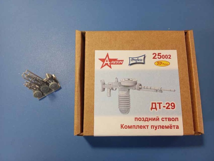 A-resin 25002 ДТ-29 Комплект пулемета с поздним стволом 1/25