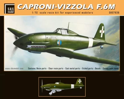 Sbs Model M7036 Caproni-Vizzola F.6M Italy 1941 (resin kit) 1/72