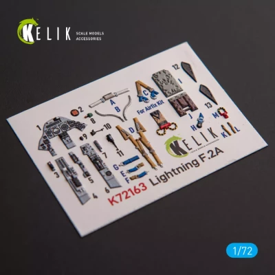 Reskit K72163 F.2A Lighting - interior 3D decal (AIRF) 1/72