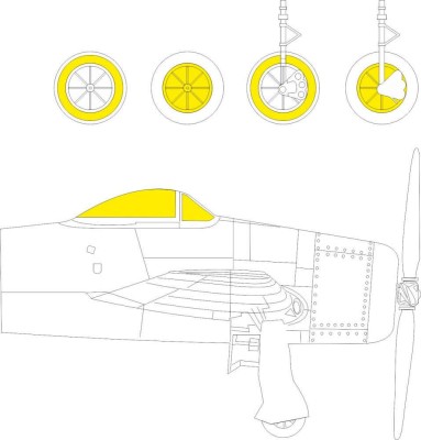 Eduard CX598 Mask F8F-1 (HOBBYB) 1/72