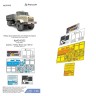 Микродизайн 035611 КрАЗ-6322 (Hobby Boss) кабина цветные приборные доски 1/35