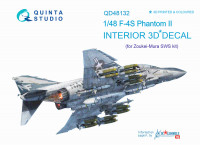 Quinta studio QD48132 F-4S (для модели ZM SWS) 3D декаль интерьера кабины 1/48