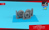 Armory ARAW48364 Republic F-105F/F-105G Thunderchief weighted wheels 1/48