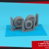Armory ARAW48364 Republic F-105F/F-105G Thunderchief weighted wheels 1/48
