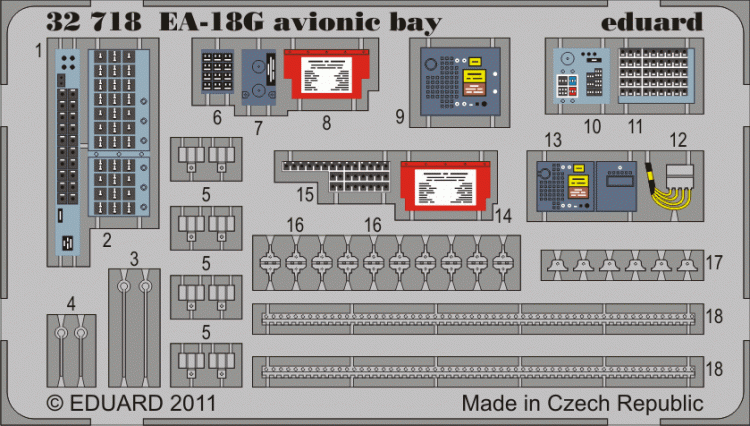 Eduard 32718 EA-18G avionic bay (Future release)