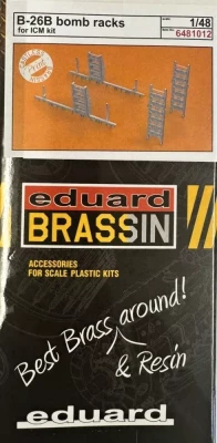 Eduard 6481012 BRASSIN B-26B bomb racks PRINT (ICM) 1/48