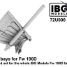 IBG Models U7206 Wheel bays for Fw 190D family (3D-Printed) 1/72