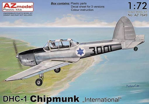 Az Model 76049 DHC-1 Chipmunk International (3x camo) 1/72