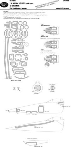 New Ware NWA-M0663 1/48 Mask MiG-25BM ADVANCED (ICM 48905)