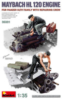Miniart 35331 Maybach HL 120 Engine for Pz. III/IV w/ crew 1/35