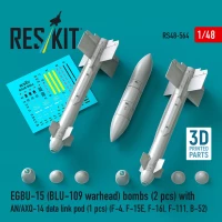 Reskit 48564 EGBU-15 (BLU-109 warhead) w/ AN/AXQ-14 pod 1/48