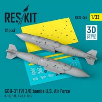 Reskit 32465 GBU-31 (V) 3/B bombs U.S. Airce (2 pcs.) 1/32