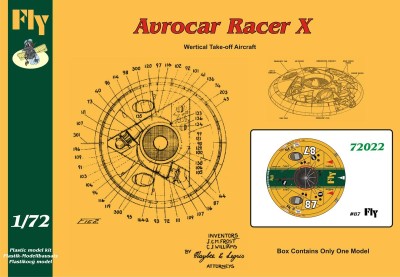 Fly model 72022 Avrocar Racer X 1:72 1/72