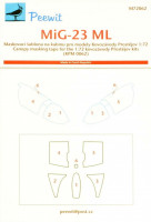 Peewit PW-M72062 1/72 Canopy mask MiG-23ML (KP)